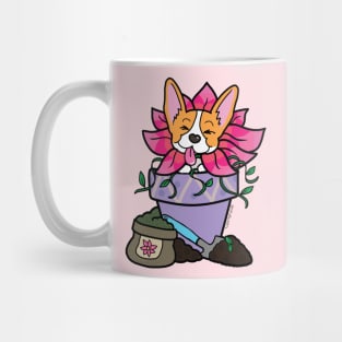 Spring Corgi Flower Mug